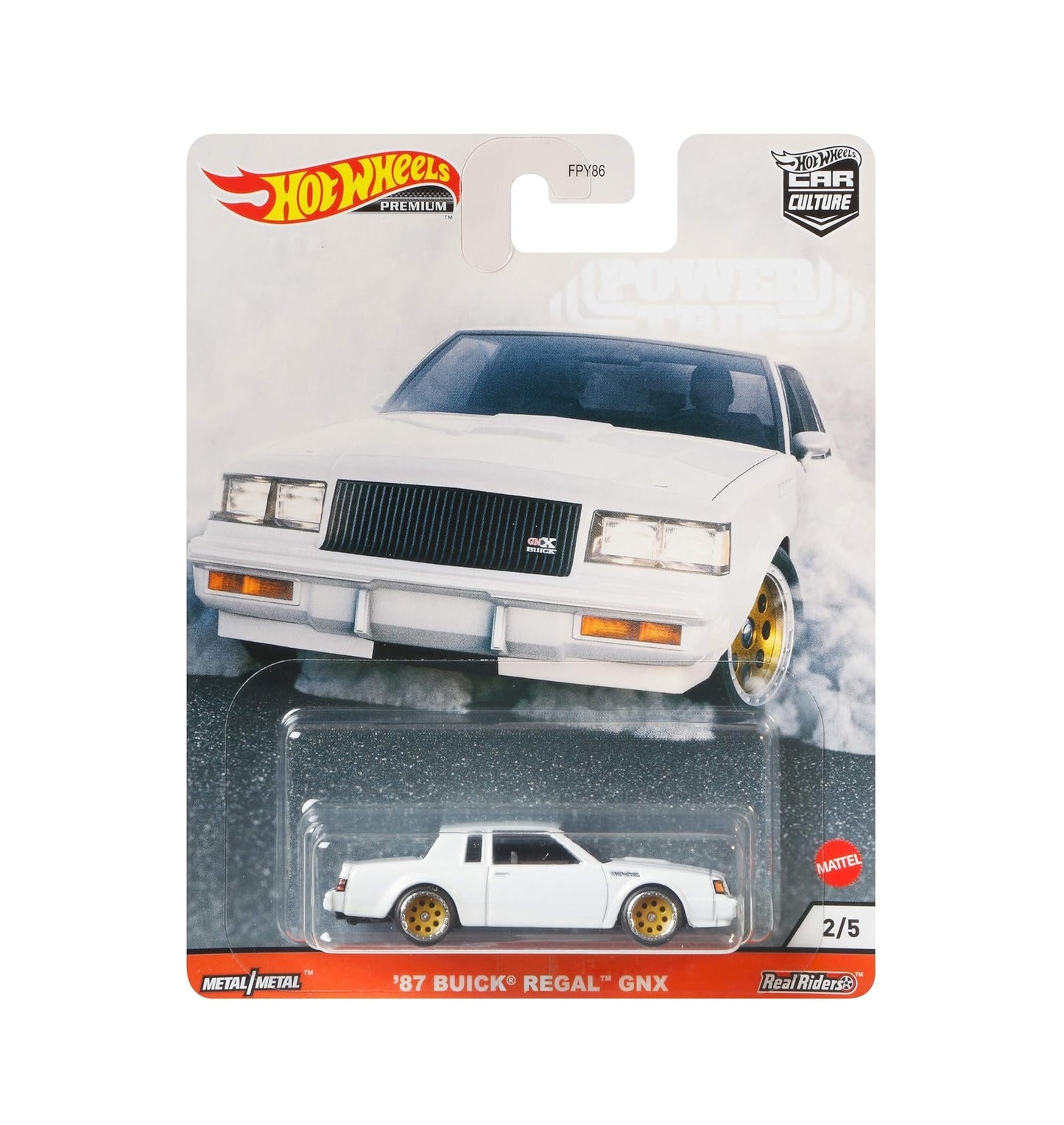 '87 Buick Regal GNX White - Series Car Culture - Hot Wheels Premium - Scala 1/64