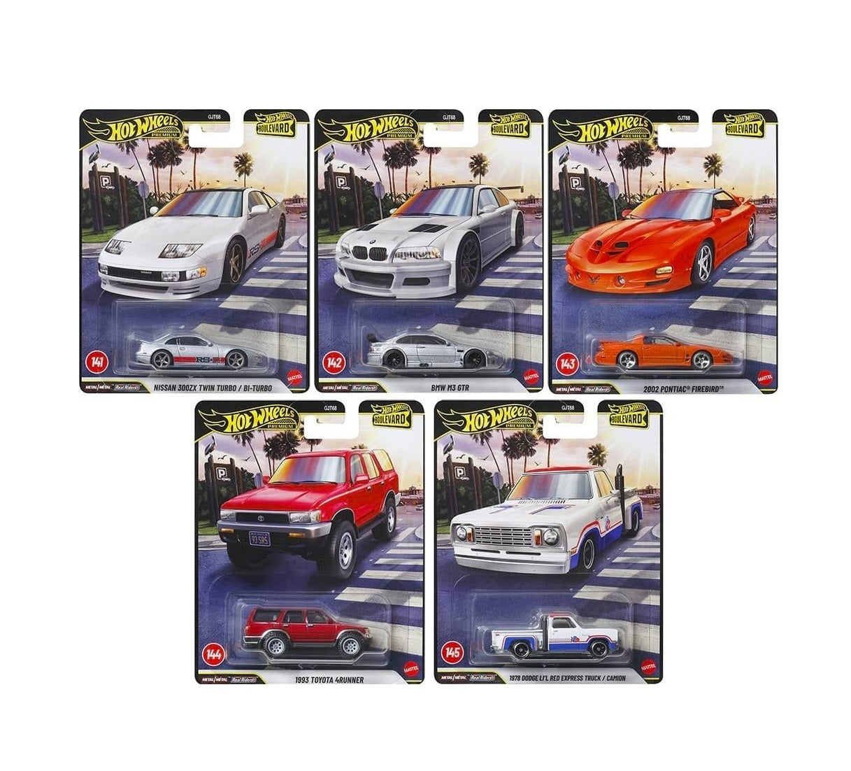 Boulevard 2026 Assortment Set of 5 Cars - Hot Wheels Premium - Scala 1/64