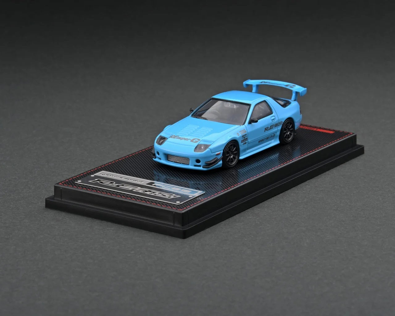 Mazda RX-7 (FC3S) RE Amemiya Light Blue - Ignition Model - Scala 1/64 IG2498