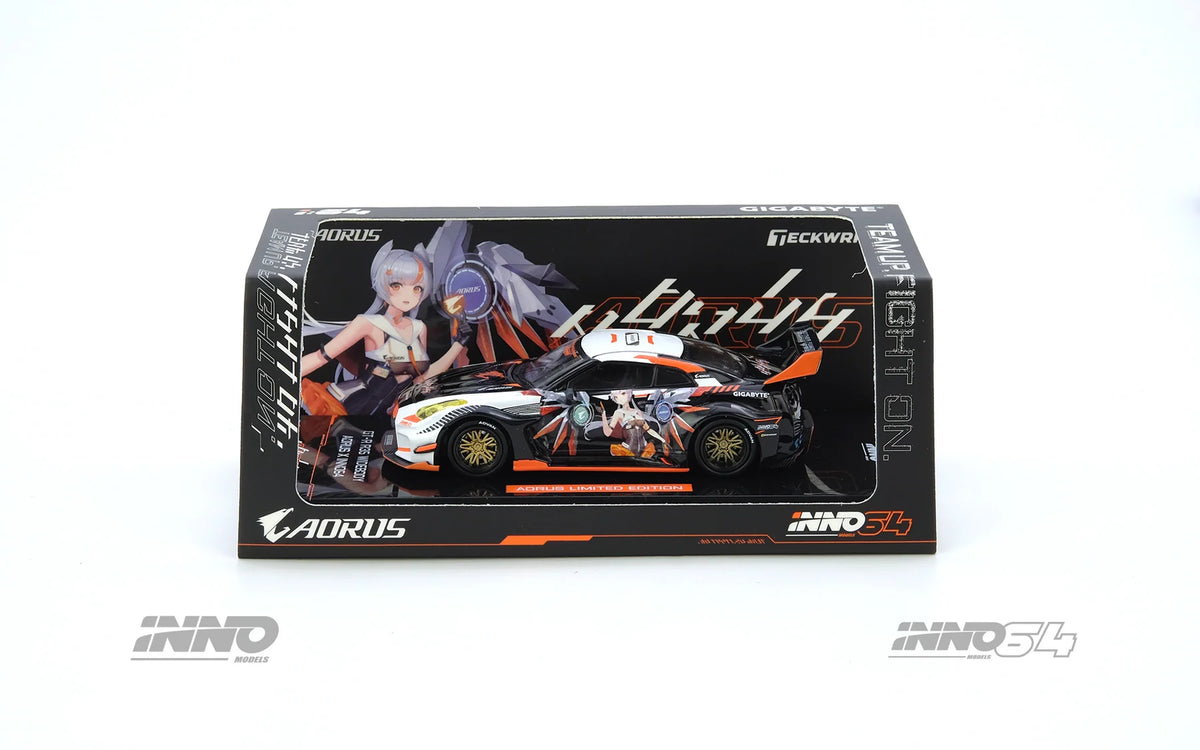 Nissan GT-R R35 Aorus x Inno64 Widebody Limited Edition - INNO64 - Scala 1/64 IN64-R35LB-AORUS