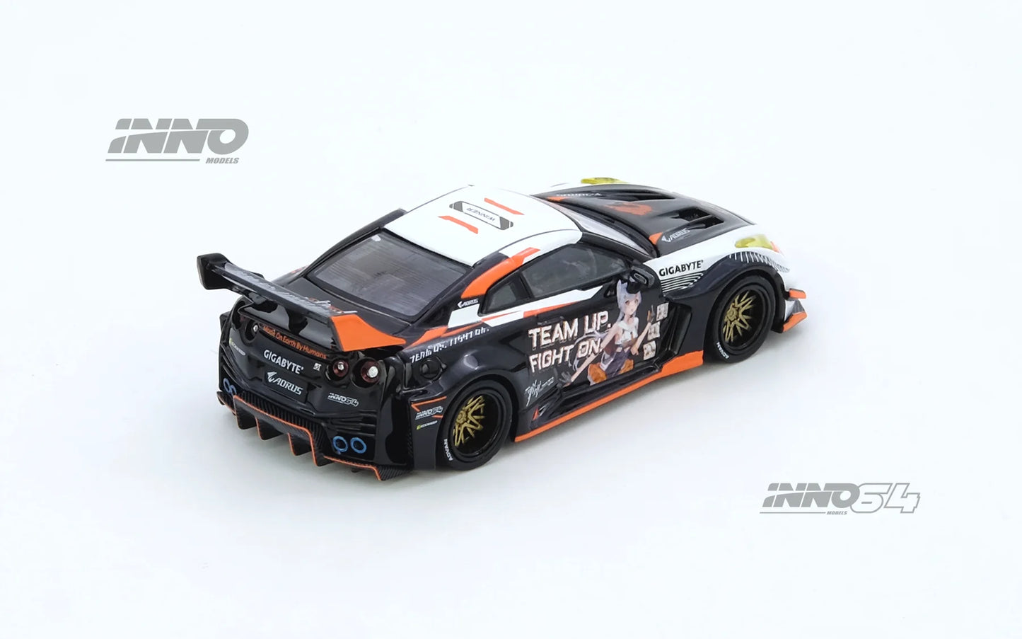 Nissan GT-R R35 Aorus x Inno64 Widebody Limited Edition - INNO64 - Scala 1/64 IN64-R35LB-AORUS