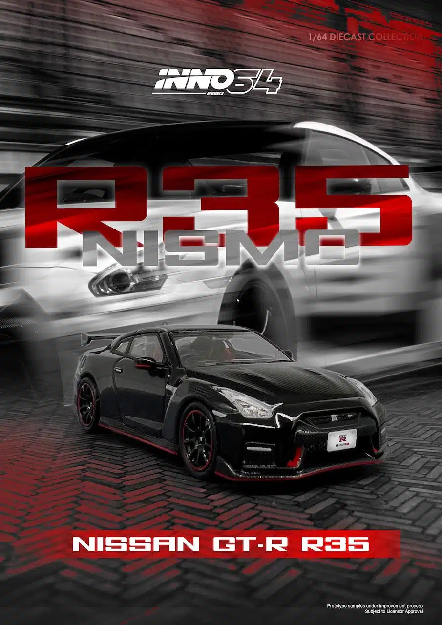 INNO64 - Nissan GT-R (R35) NISMO Black - Scala 1/64 IN64-R35N-BLA