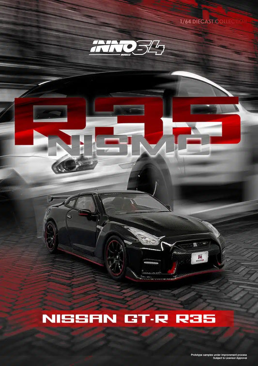 INNO64 - Nissan GT-R (R35) NISMO Black - Scala 1/64 IN64-R35N-BLA