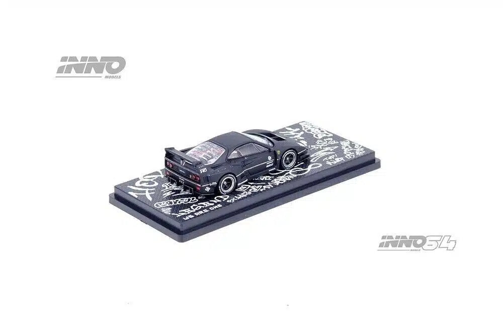 LBWK Ferrari F40 Matt Black Hong Kong Toycar Salon 2023 - INNO64 - Scala 1/64 IN64-LBWKF40-HKTS23