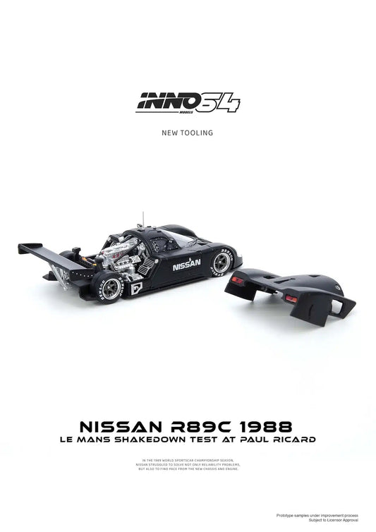 Nissan R89C Le Mans Shakedown Test Paul Ricard 1988 - INNO64 - Scala 1/64 IN64-R89C-LMT1988