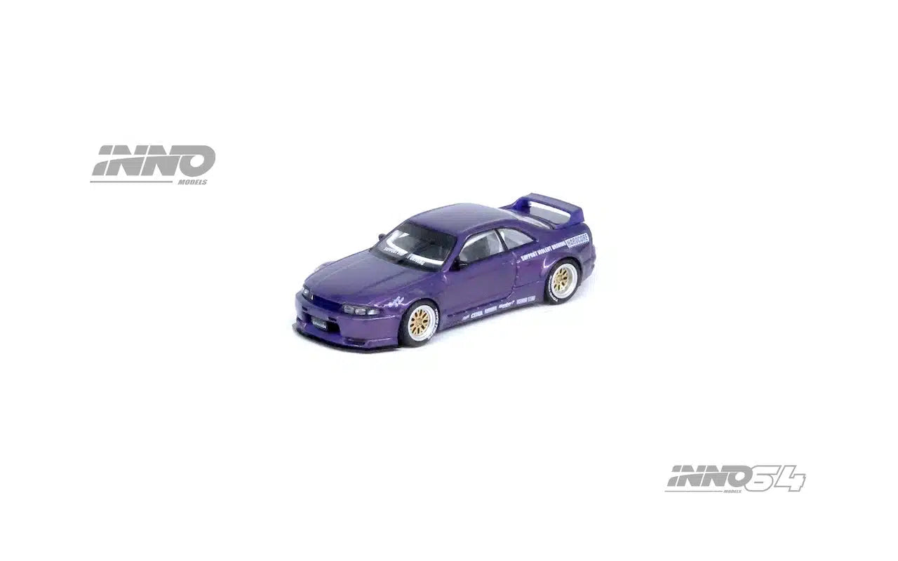 Nissan Skyline GT-R (R33) “PANDEM ROCKET BUNNY” Purple - INNO64 - Scala 1/64 IN64-R33P-PPL