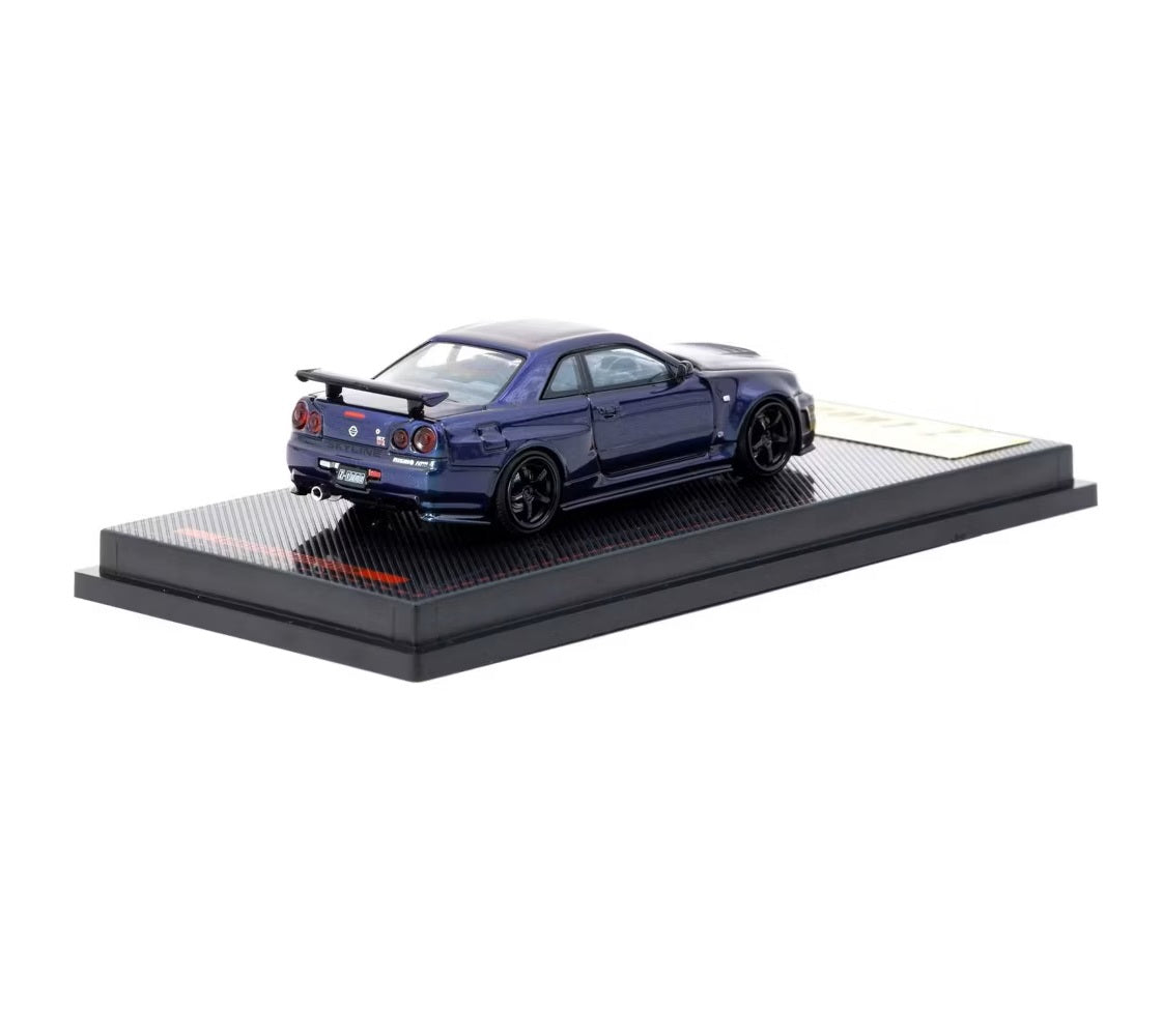 Skyline GT-R Z-Tune Nismo RHD Midnight Purple III Metallic - Ignition Model x Tarmac Works - Scala 1/64 IG3839
