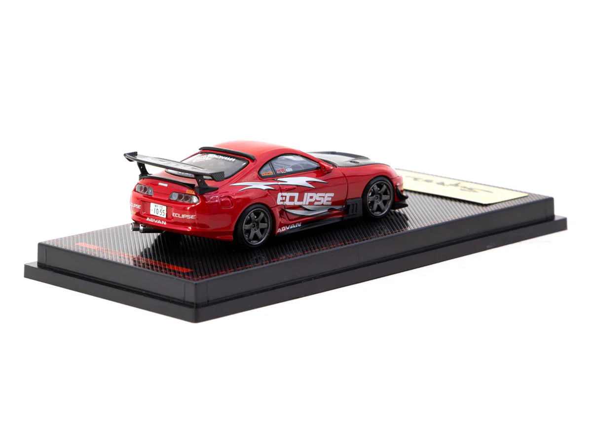 Toyota Supra (JZA80) RZ Red - Ignition Model x Tarmac Works - Scala 1/64 IG3841