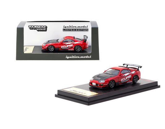 Toyota Supra (JZA80) RZ Red - Ignition Model x Tarmac Works - Scala 1/64 IG3841