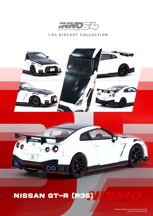 NISSAN GT-R (R35) NISMO White - INNO64 - Scala 1/64 IN64-R35N-WHI