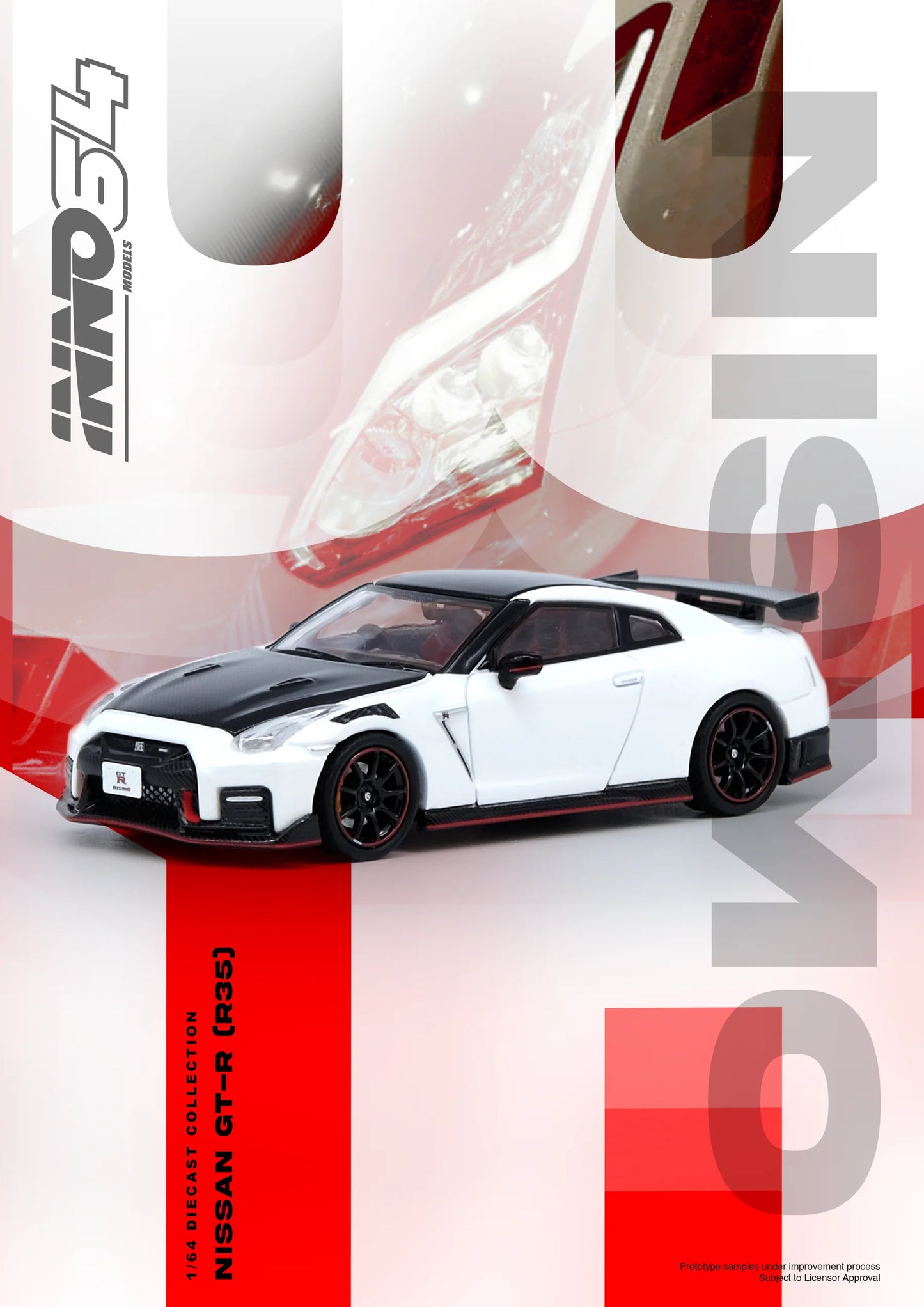 NISSAN GT-R (R35) NISMO White - INNO64 - Scala 1/64 IN64-R35N-WHI