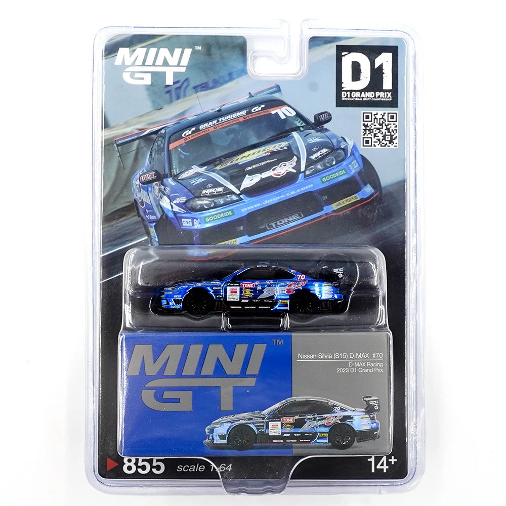 Nissan Silvia (S15) D-MAX #70 D-MAX Racing 2023 D1 Grand Prix - Mini GT - Scala 1/64 MGT00855