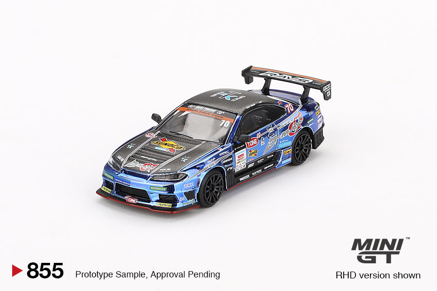 Nissan Silvia (S15) D-MAX #70 D-MAX Racing 2023 D1 Grand Prix - Mini GT - Scala 1/64 MGT00855