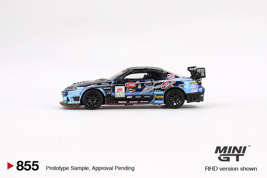 Nissan Silvia (S15) D-MAX #70 D-MAX Racing 2023 D1 Grand Prix - Mini GT - Scala 1/64 MGT00855