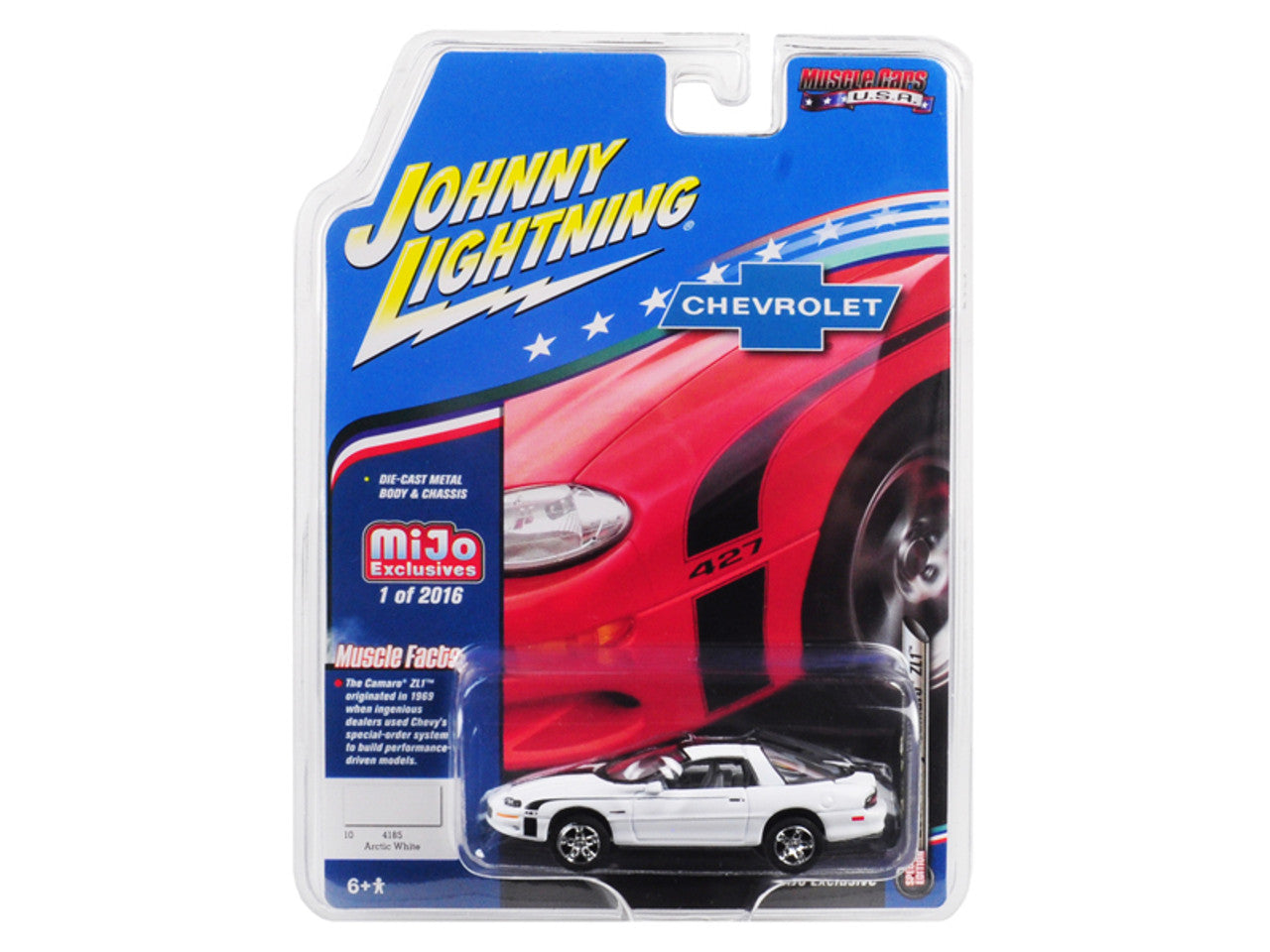 2002 Chevrolet Camaro ZL1 427 White - Johnny Lightning - Scala 1/64 MiJo Exclusive 1 of 2016