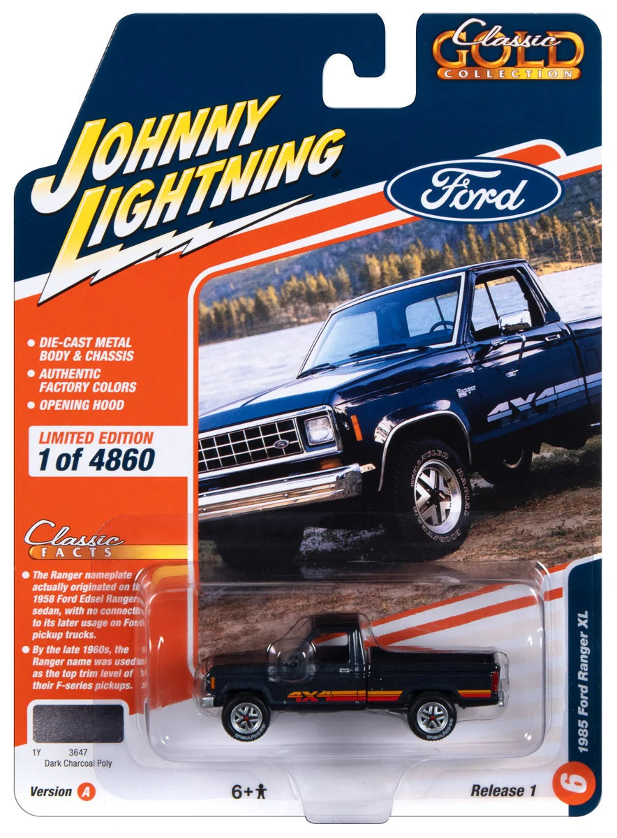 Ford Ranger XL 1985 Black - Johnny Lightning - Scala 1/64