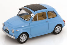 Carica l&#39;immagine nel visualizzatore di Gallery, Fiat 500 F Custom 1968 Light Blue - KK-Scale - Scala 1/12
