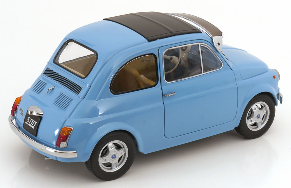 Fiat 500 F Custom 1968 Light Blue - KK-Scale - Scala 1/12