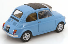 Laden Sie das Bild in den Galerie-Viewer, Fiat 500 F Custom 1968 Light Blue - KK-Scale - Scala 1/12
