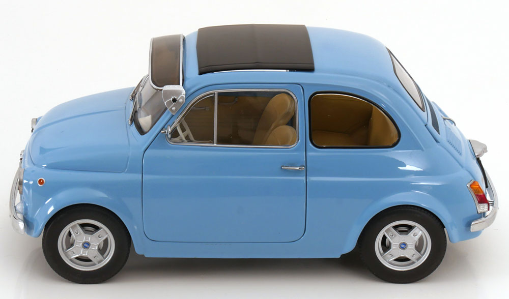 Fiat 500 F Custom 1968 Light Blue - KK-Scale - Scala 1/12