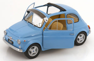 Fiat 500 F Custom 1968 Azul claro - Escala KK - Escala 1/12