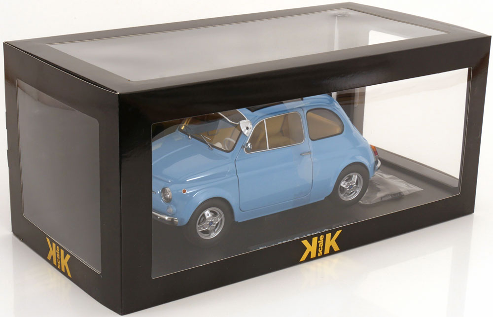 Fiat 500 F Custom 1968 Light Blue - KK-Scale - Scala 1/12