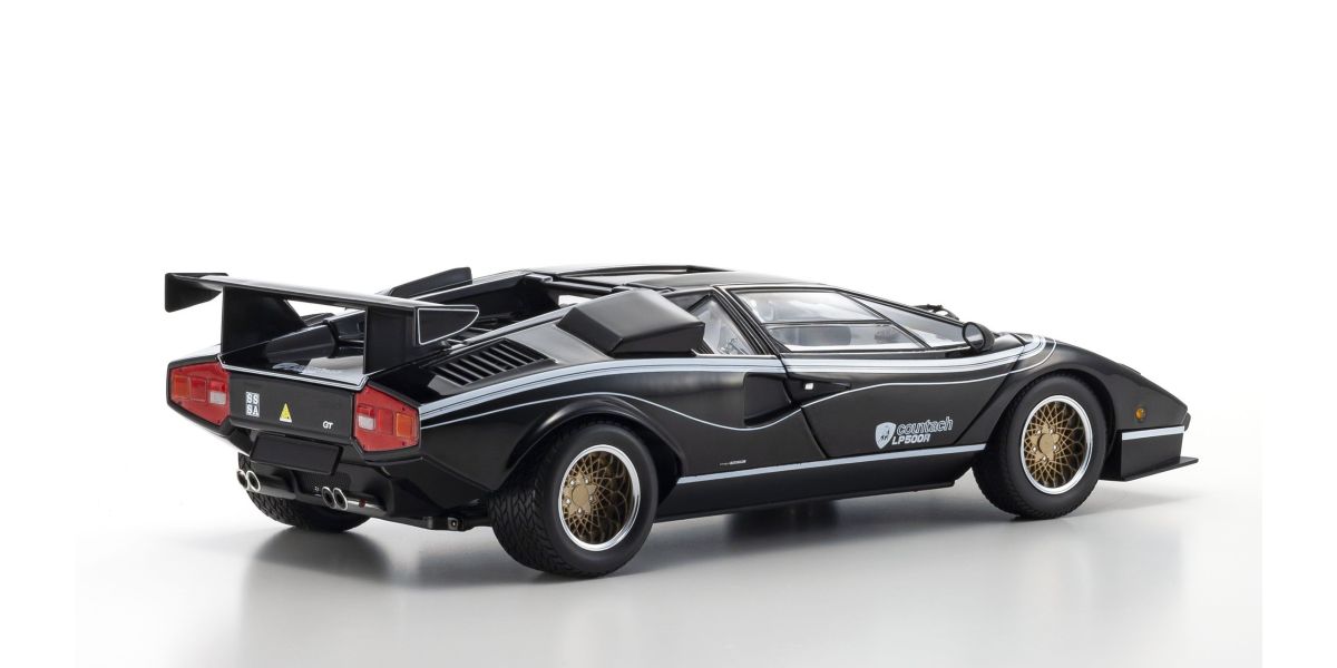 Foto 2 Lamborghini Countach LP500R Black-White Codice Kyosho KS08320C