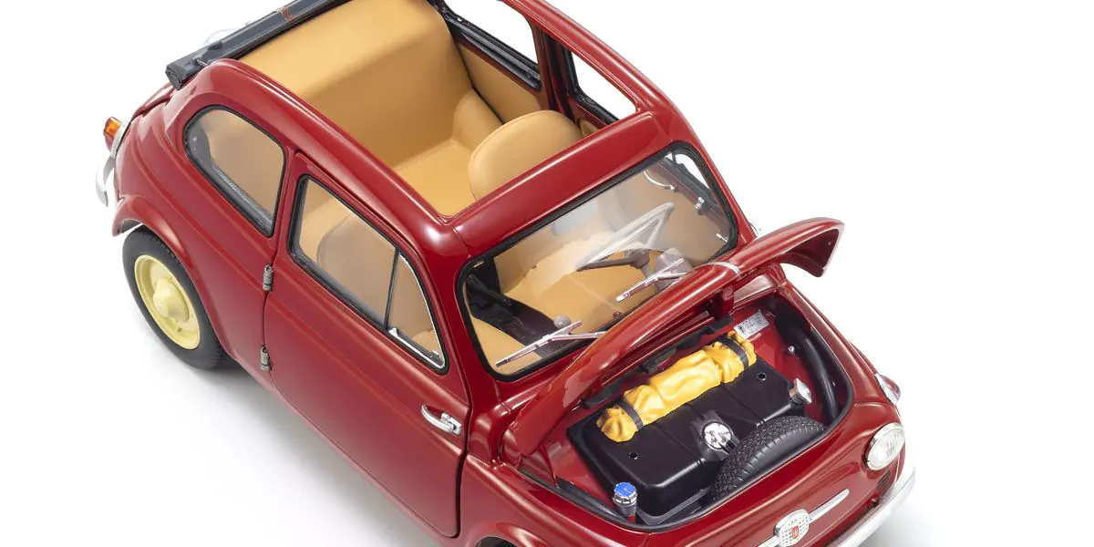 Fiat Nuova 500 1957 Coral Red - Kyosho - Scala 1/18