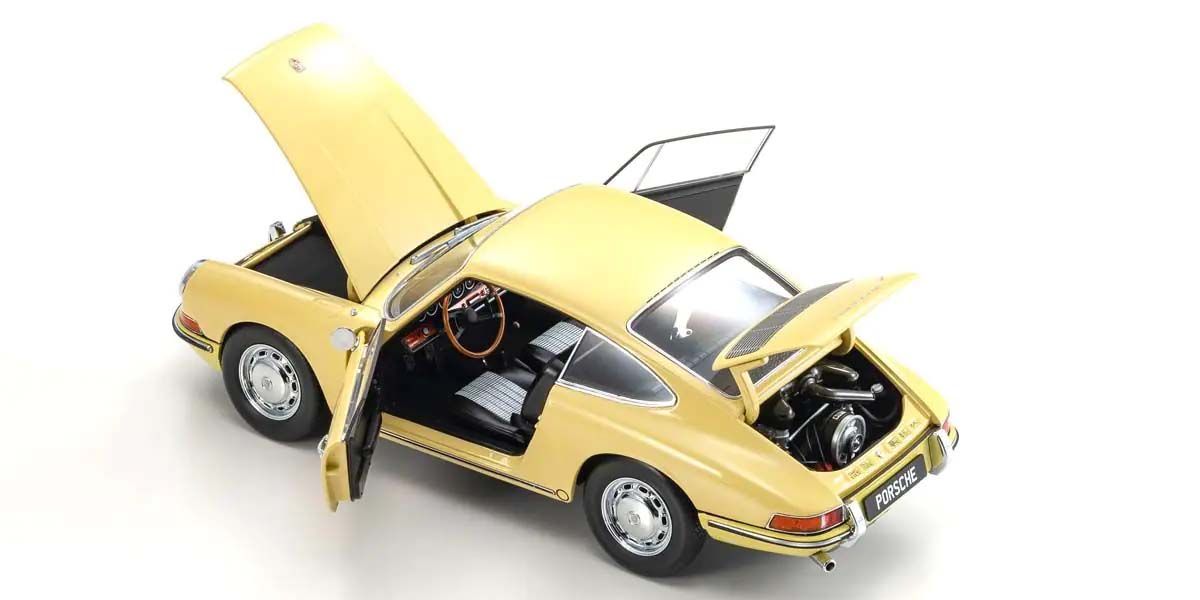 Porsche 911 2.0 (901) 1964 Champagne Yellow - Kyosho - Scala 1/18