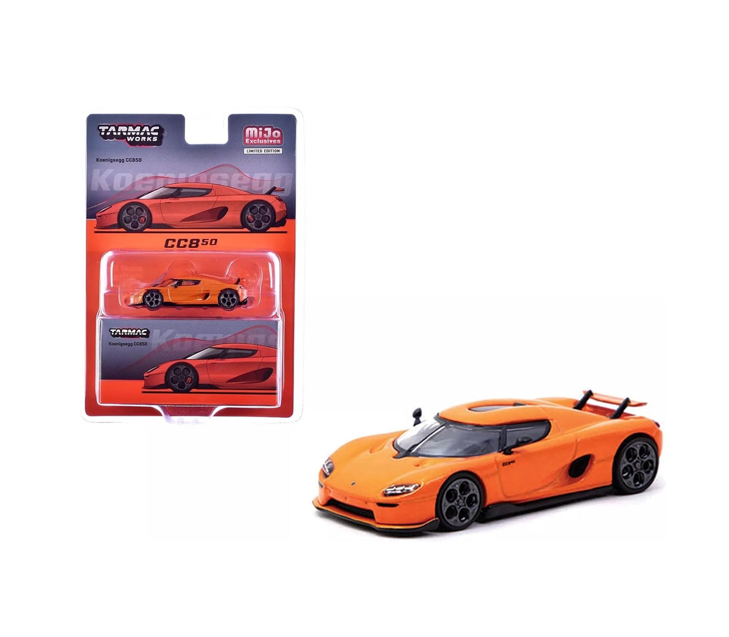 Koenigsegg CC850 Orange - Tarmac Works GLOBAL64 - MiJo Exclusives - Scala 1/64 T64G-TL051-OR