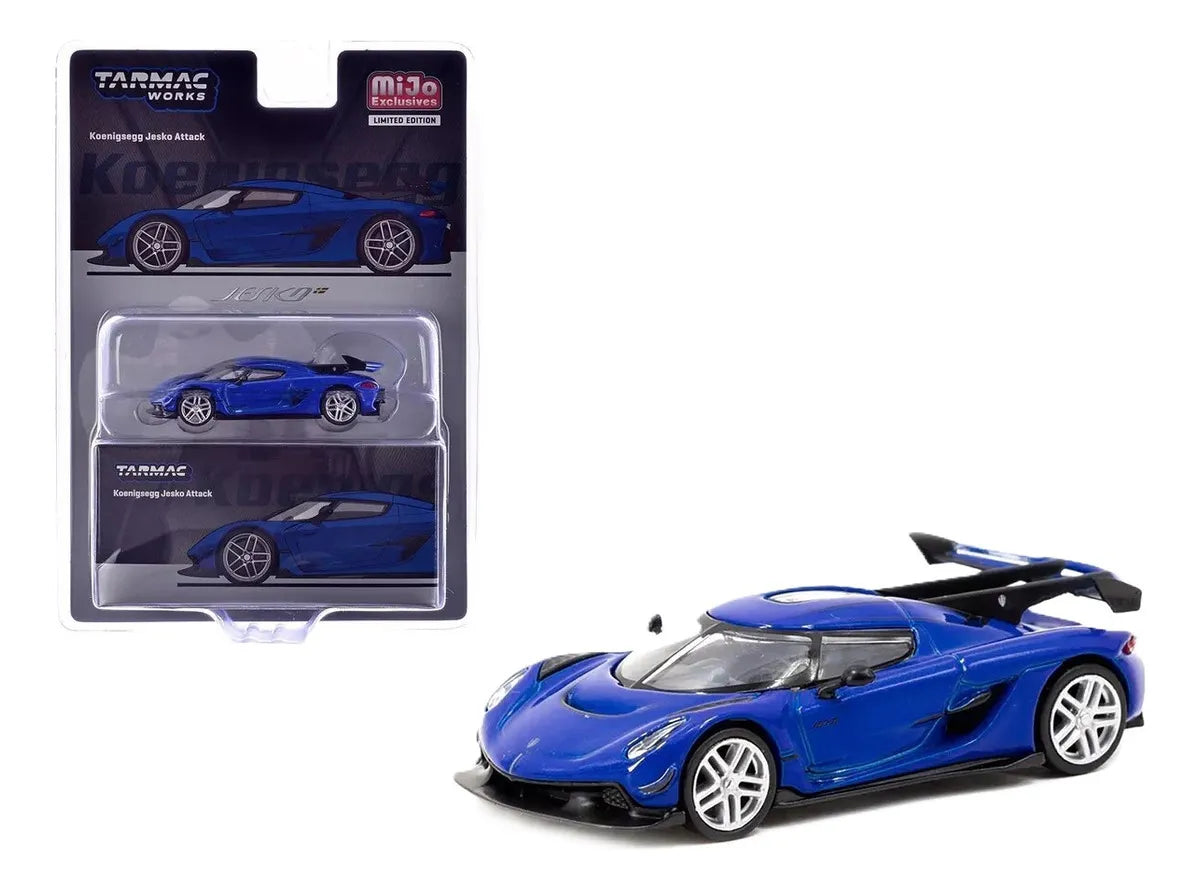 Koenigsegg Jesko Attack Blue - Tarmac Works GLOBAL64 - MiJo Exclusives - Scala 1/64 T64G-T64G-TL052-BL