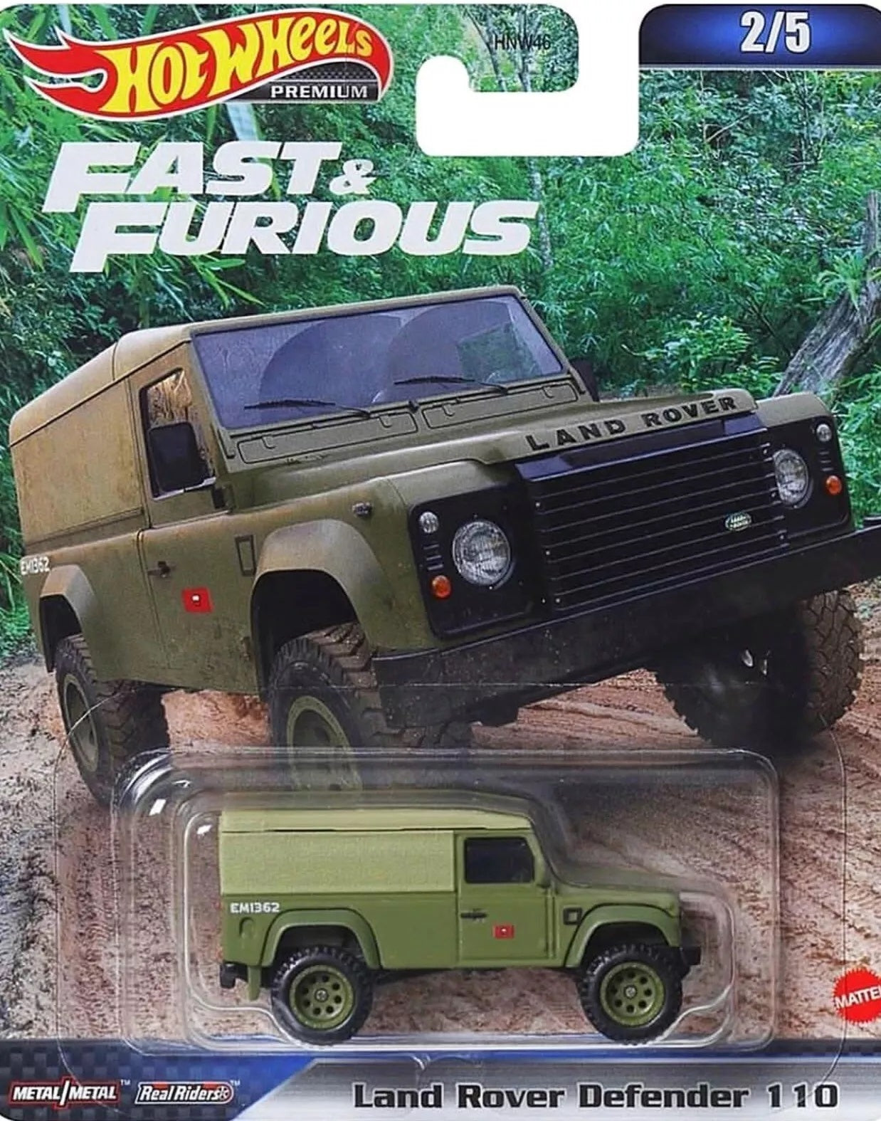 Land Rover Defender 110 Green Fast & Furious - Hot Wheels - Scala 1/64