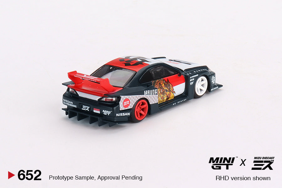 LB-Super Silhouette Nissan SILVIA (S15) “GARUDA” - Mini GT x MIZU Diecast - Scala 1/64 MGT00652