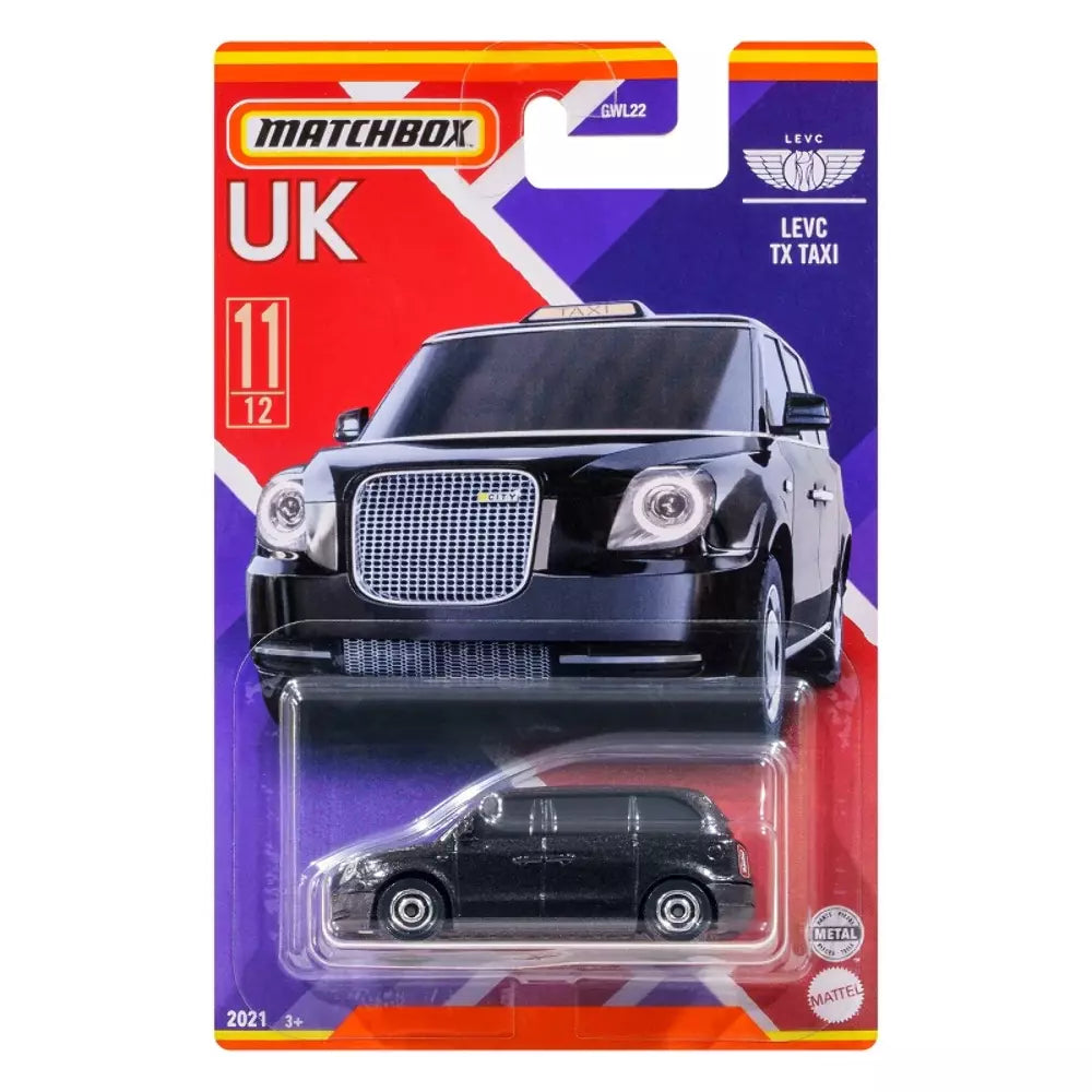 LEVC TX Taxi UK - Matchbox - Scala 1/64 Circa