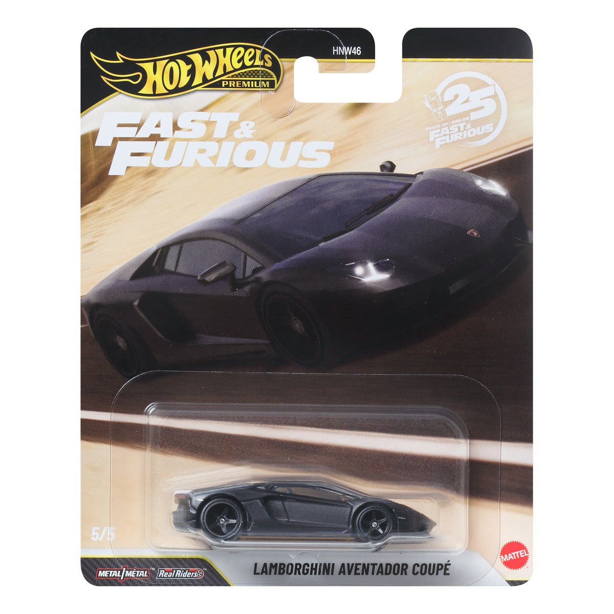 Lamborghini Aventador Coupe Fast & Furious 25th Anniversary - Hot Wheels Premium - Scala 1/64