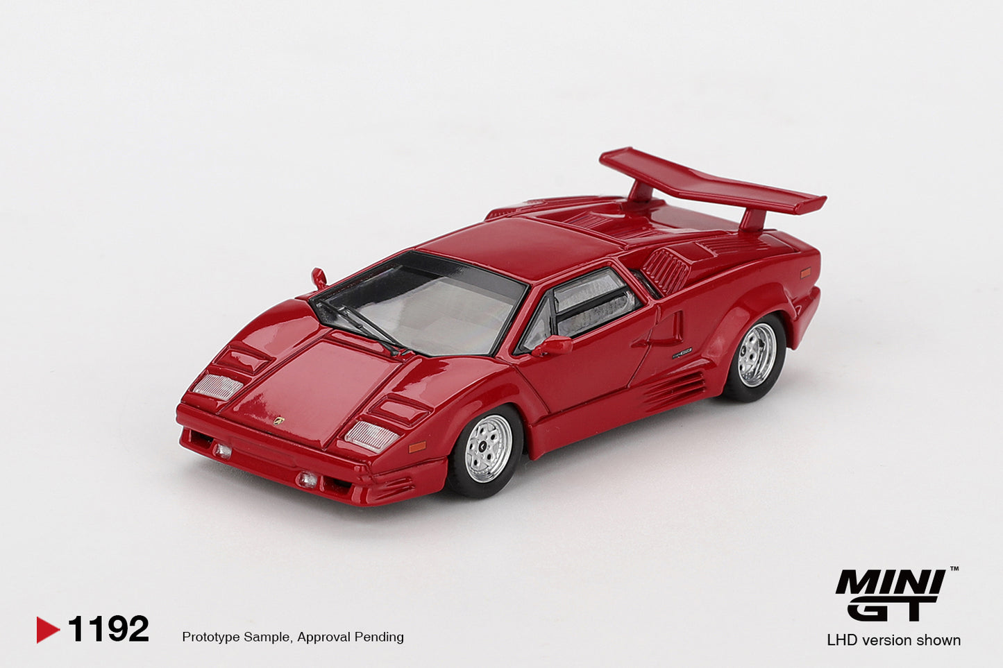 Lamborghini Countach 25th Anniversary Red 1988 - Mini GT - Scala 1/64 MGT01192-L