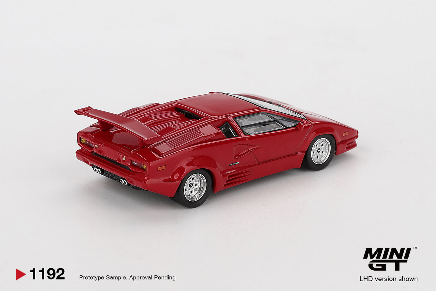 Lamborghini Countach 25th Anniversary Red 1988 - Mini GT - Scala 1/64 MGT01192-L