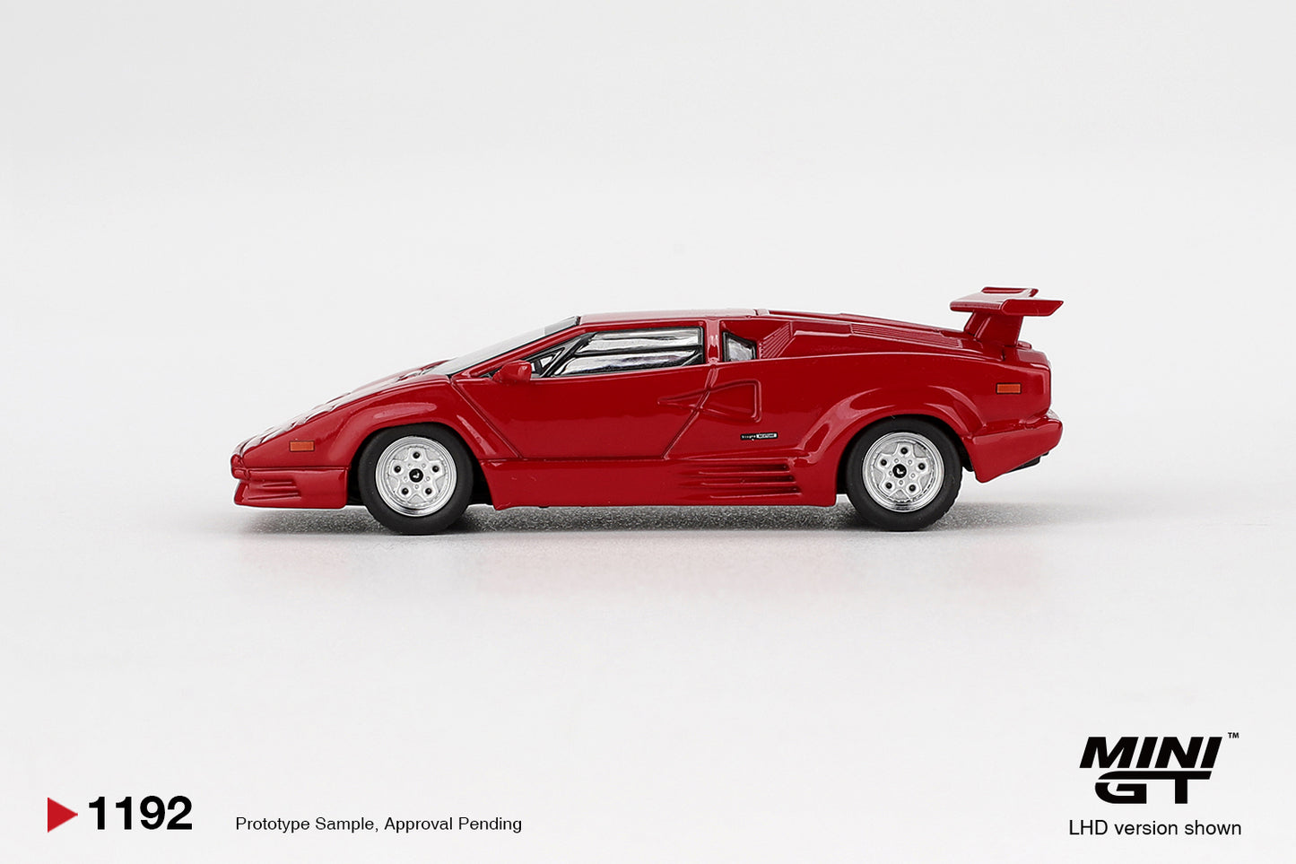 Lamborghini Countach 25th Anniversary Red 1988 - Mini GT - Scala 1/64 MGT01192-L