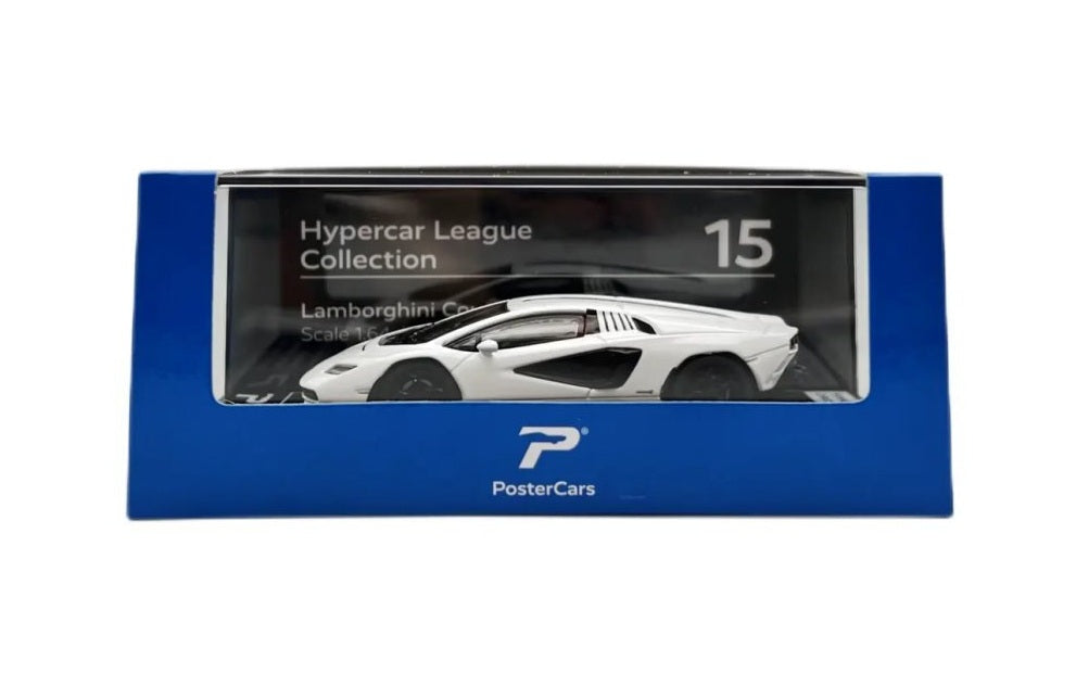 Lamborghini Countach LPI 800-4 Bianco Siderale - PosterCars - Scala 1/64 H15