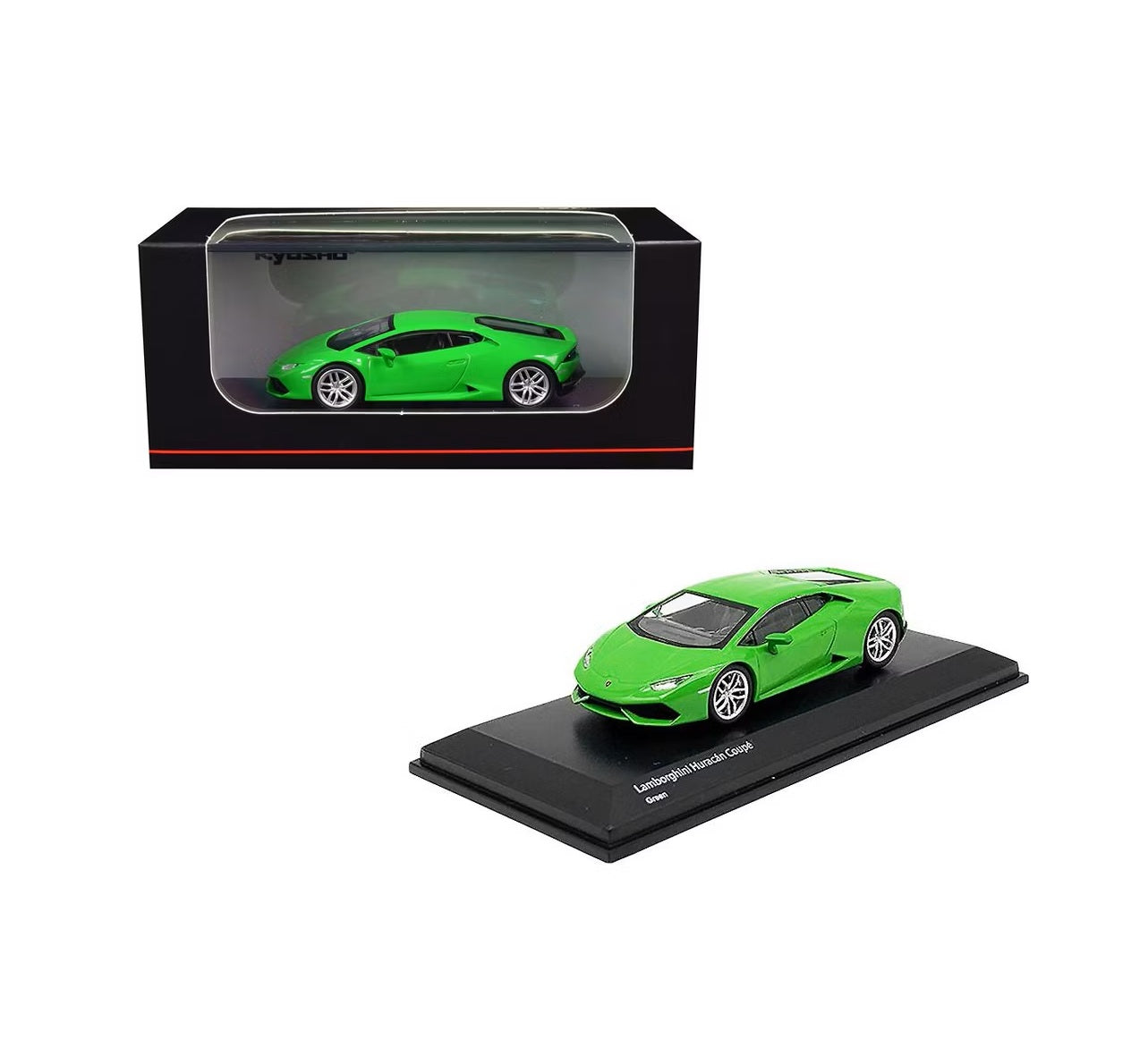 Lamborghini Huracan Coupe Bright Green (KS07045A3) - Kyosho - Scala 1/64 EAN 4548565377633