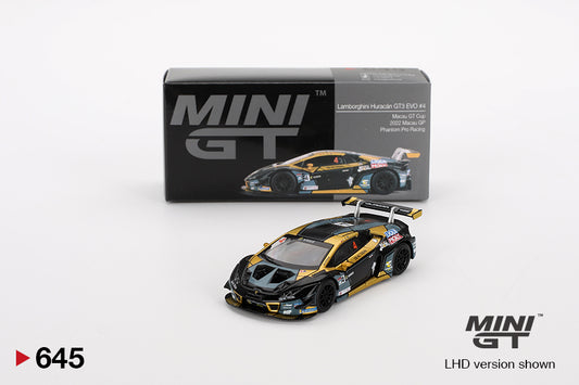 Lamborghini Huracán GT3 EVO #4 2022 - Mini GT - Scala 1/64 MGT00645