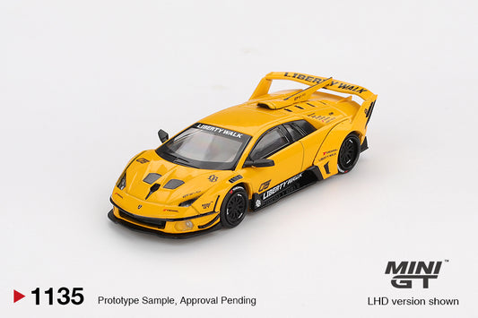 Lamborghini Murcielago LB-Silhouette WORKS GT EVO Yellow - Mini GT - Scala 1/64 MGT01135-L