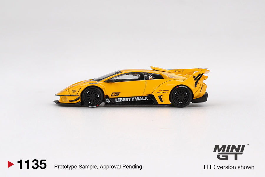 Lamborghini Murcielago LB-Silhouette WORKS GT EVO Yellow - Mini GT - Scala 1/64 MGT01135-L