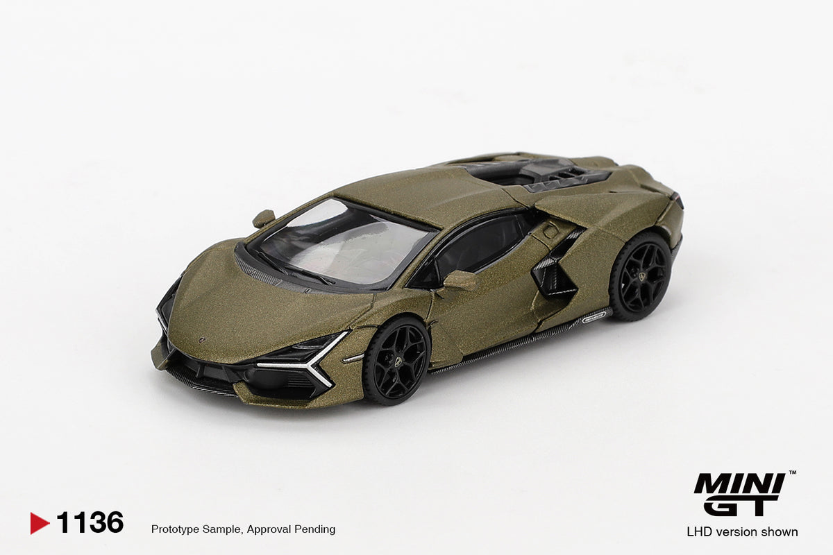 Lamborghini Revuelto Verde Gea Matte 2023 - Mini GT - Scala 1/64 MGT01136-L