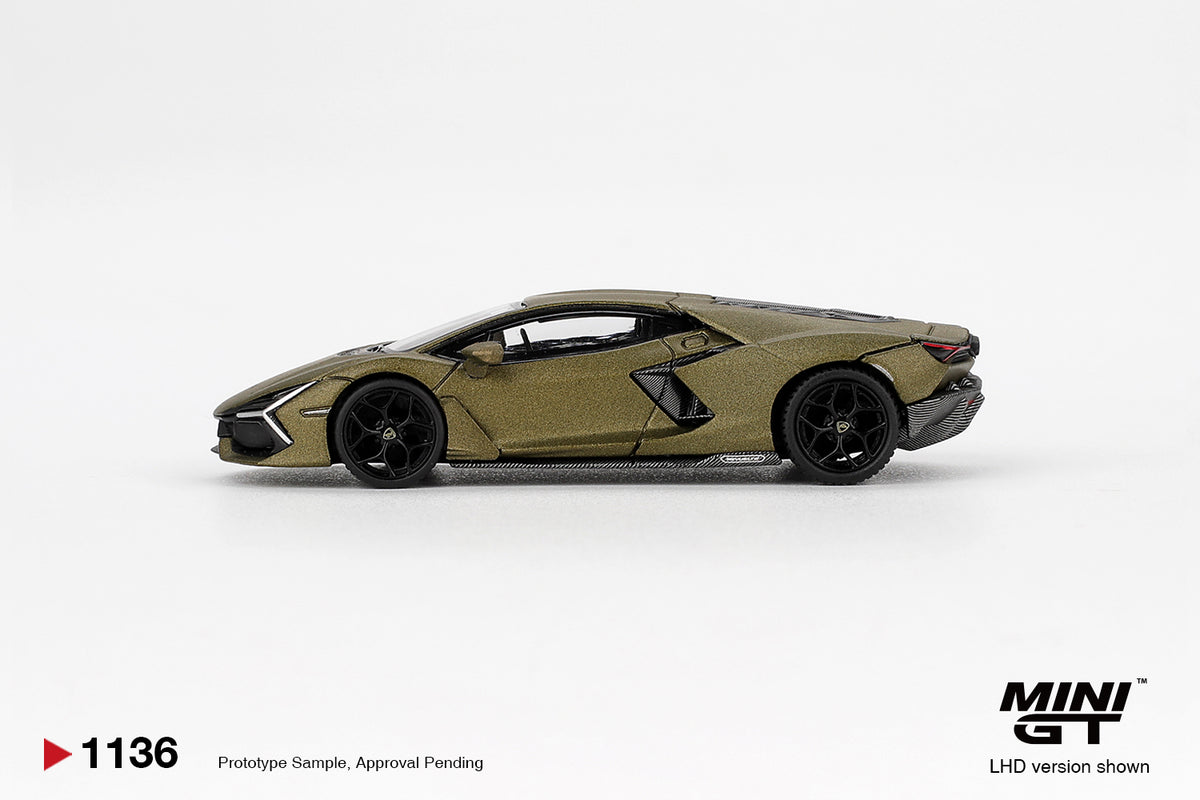 Lamborghini Revuelto Verde Gea Matte 2023 - Mini GT - Scala 1/64 MGT01136-L