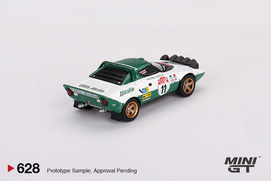 Lancia Stratos HF 1975 Rally Sanremo Winner #11 - Mini GT - Scala 1/64 MGT00628