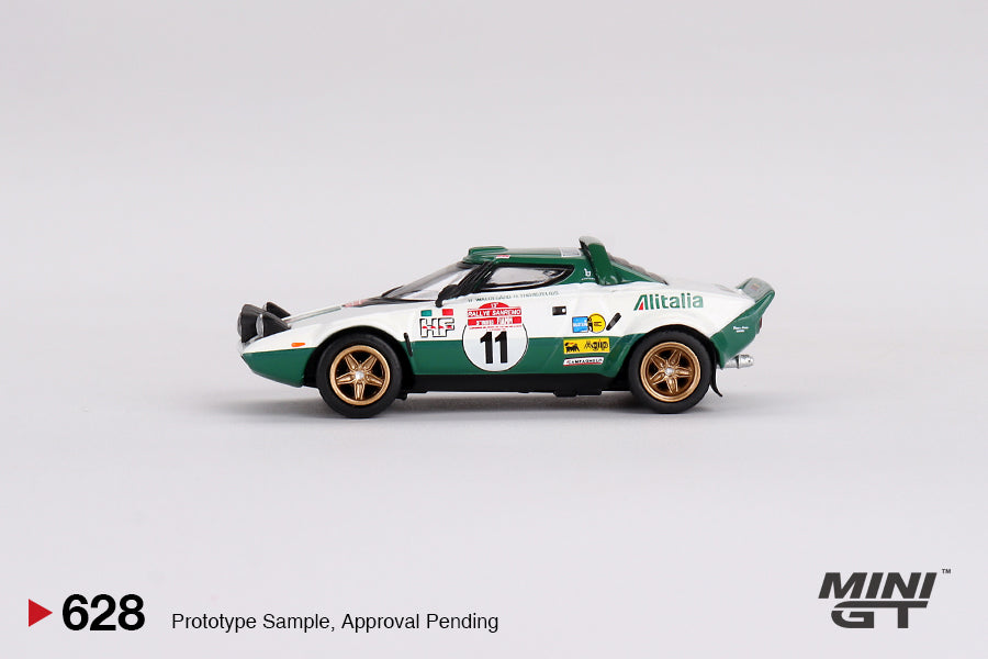 Lancia Stratos HF 1975 Rally Sanremo Winner #11 - Mini GT - Scala 1/64 MGT00628