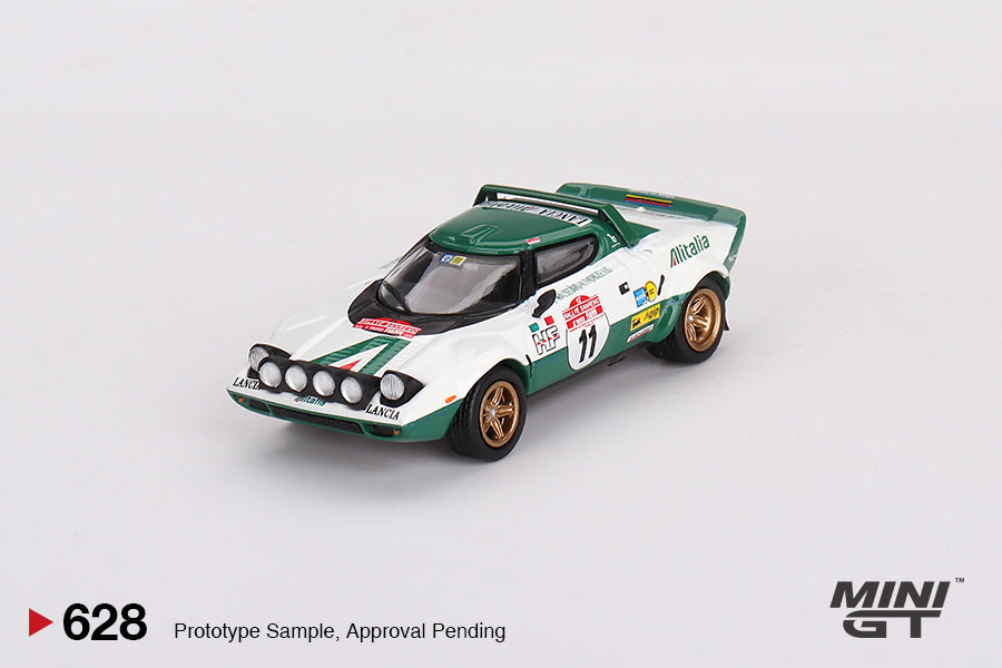 Lancia Stratos HF 1975 Rally Sanremo Winner #11 - Mini GT - Scala 1/64 MGT00628