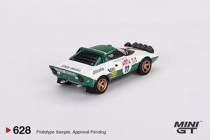 Lancia Stratos HF 1975 Rally San Remo Ganador #11 - Mini GT - Escala 1/64