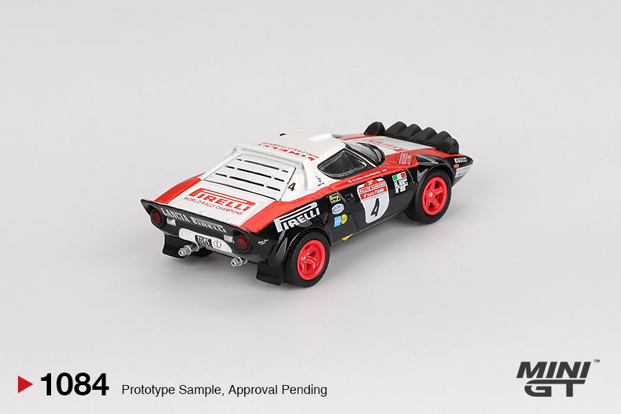 Lancia Stratos HF #4 1978 Rally Sanremo Winner - Mini Gt - Scala 1/64 MGT01084-L